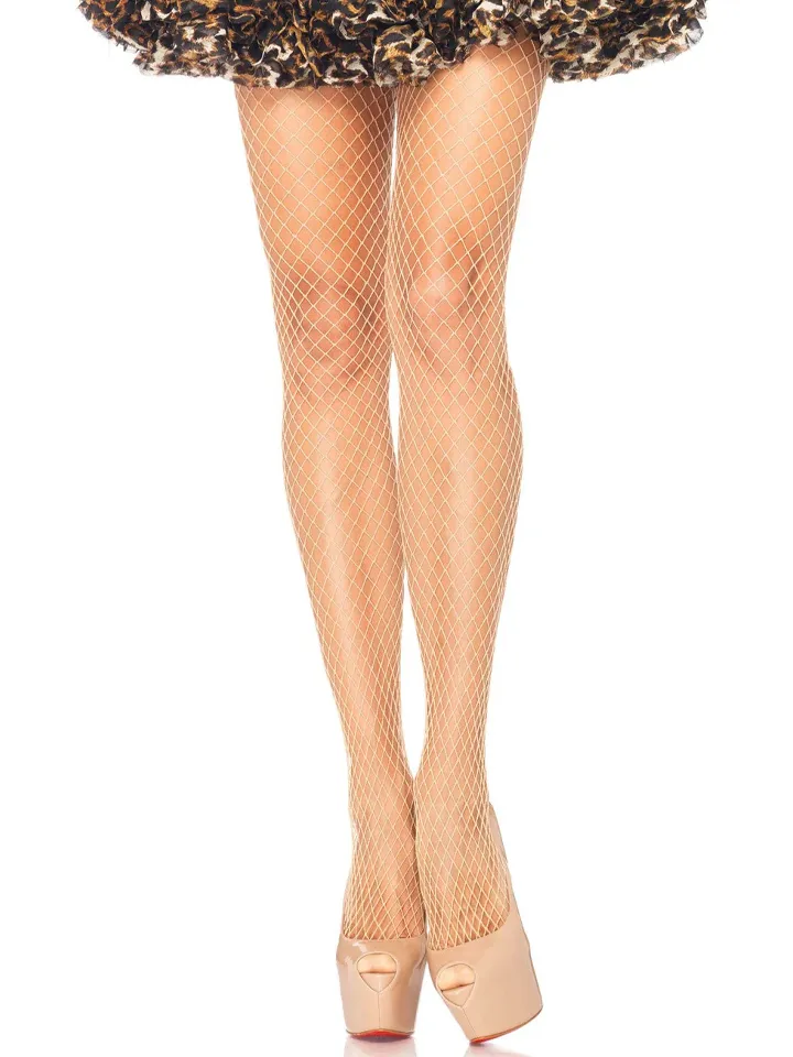 Elastane Industrial Fishnet Pantyhose Nude - Stockings 1 [full]