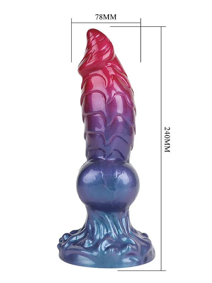 Eldritch Sentinel Rippled Monster Silicone Dildo 24 cm - Dragon dildo 3 [full]