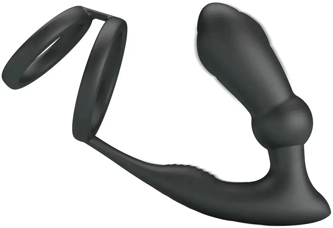 Emoni Cock Ring With Butt Plug - Prostate vibrator with penis ring 1