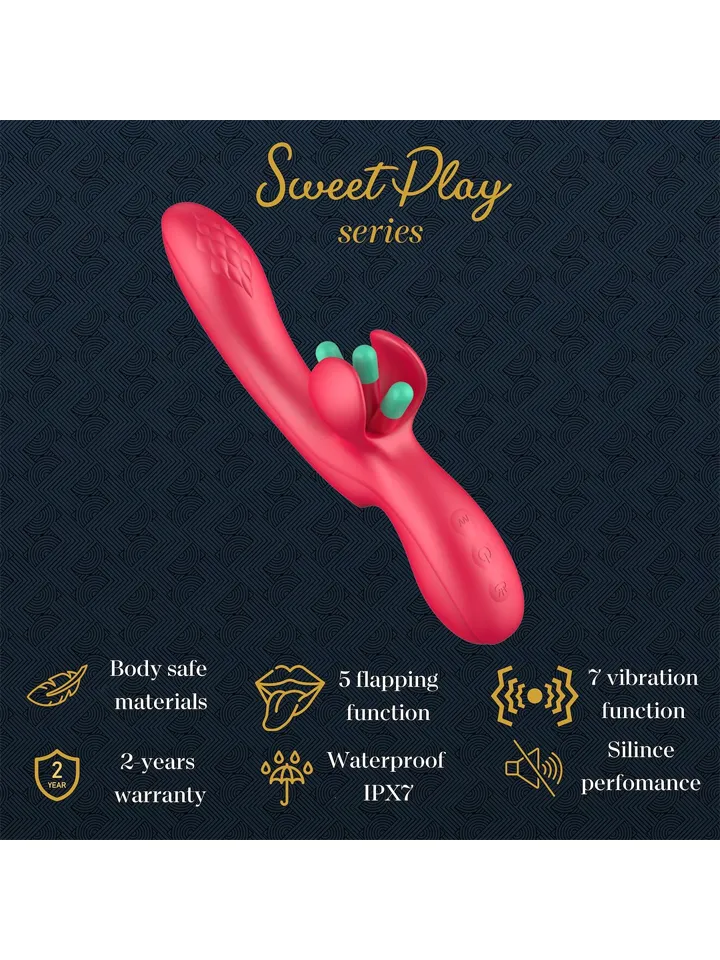 Erospace G-spot Vibrator With Moving Tongue - Rabbit vibrator 2 [full]