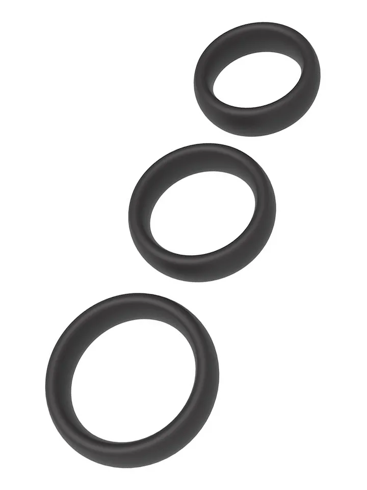 Erospace Set Of 3 Cock Rings - Cock ring set 1 [full]