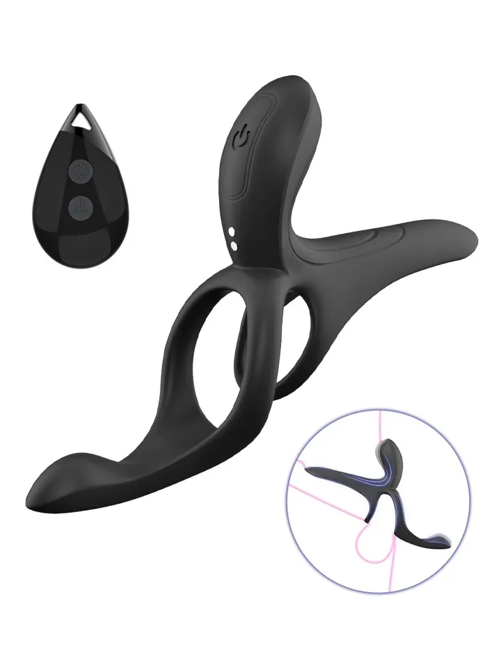 Erospace Vibrating Cock Ring With Clitoral Stimulation - Vibrating cock ring 1 [full]