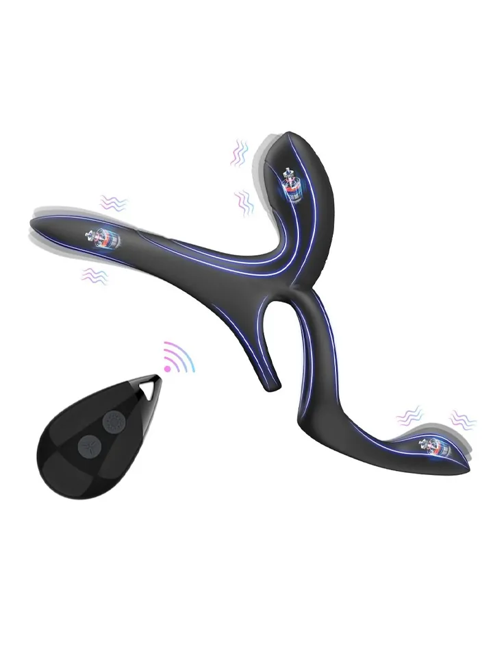 Erospace Vibrating Cock Ring With Clitoral Stimulation - Vibrating cock ring 4 [full]