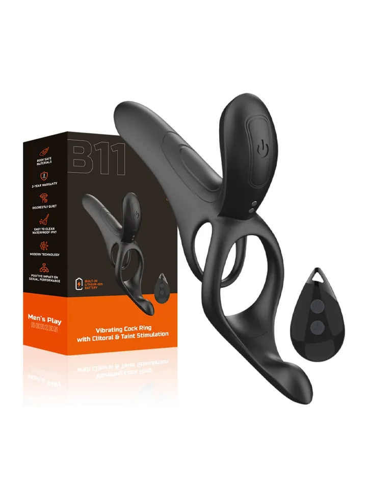 Erospace Vibrating Cock Ring With Clitoral Stimulation - Vibrating cock ring 7 [full]