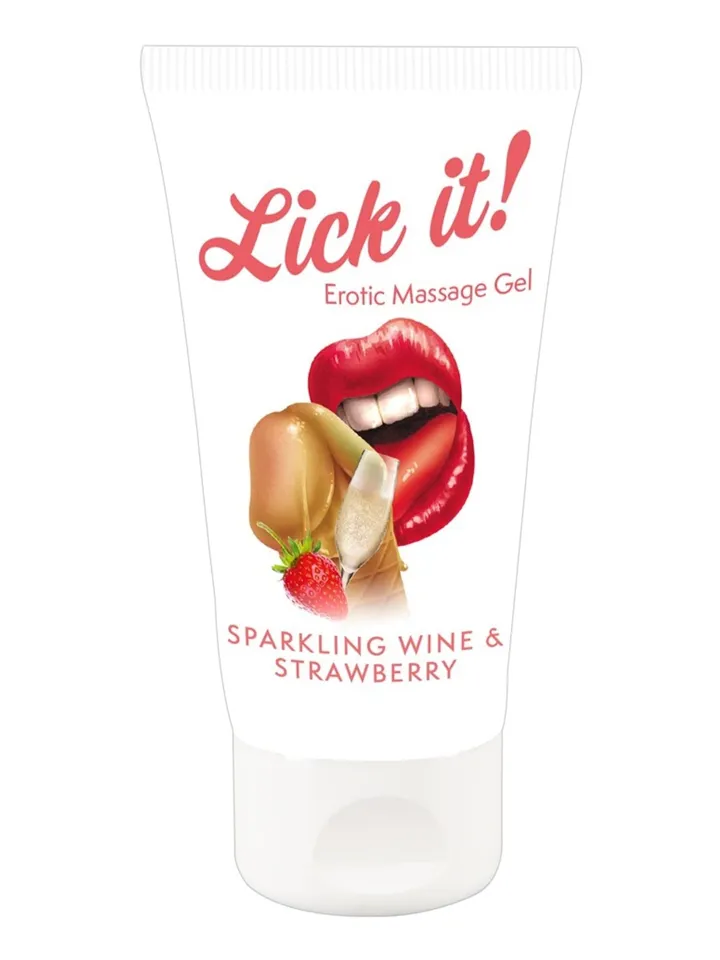 Erotic Massage Gel Sparkling Wine & Strawberry 50ml - Better oral sex 1 [full]