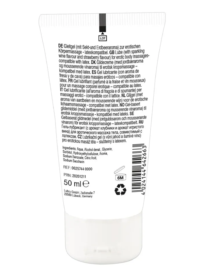 Erotic Massage Gel Sparkling Wine & Strawberry 50ml - Better oral sex 2 [full]