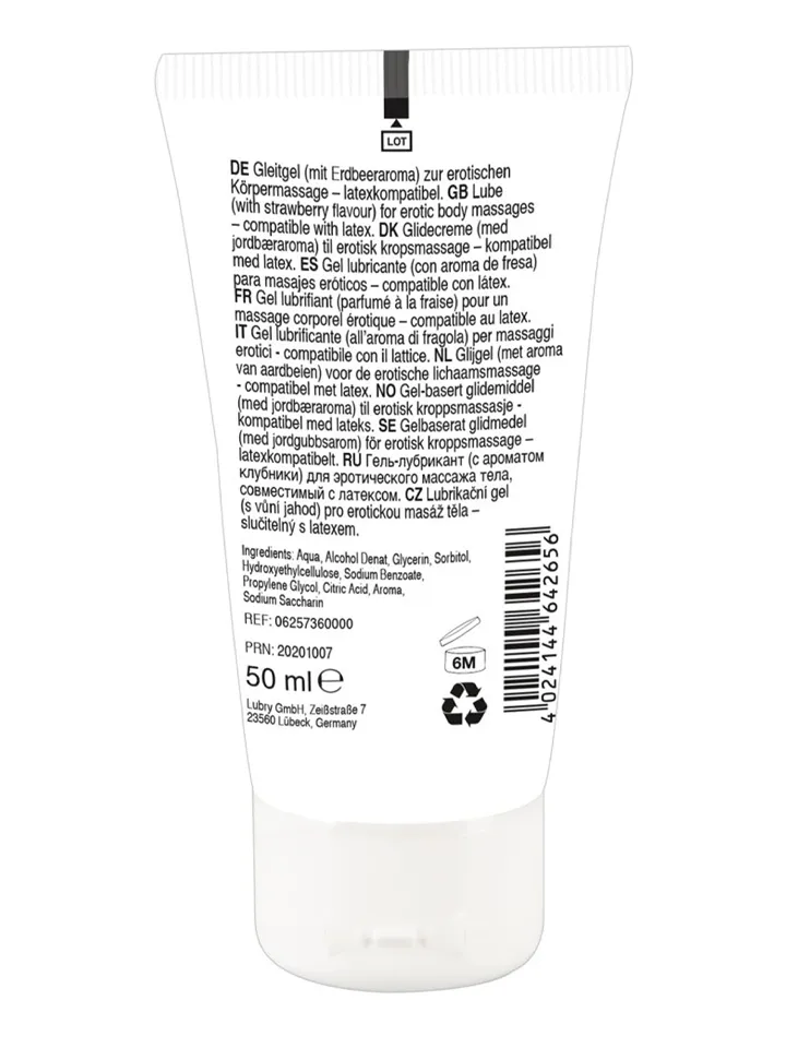 Erotic Massage Gel Strawberry 50 ml - Better oral sex 2 [full]