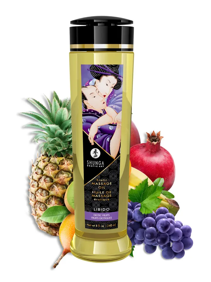 Erotisk Massage Oil Exotic Fruits 240 ml - Oil-based Massage Oils 1 [full]