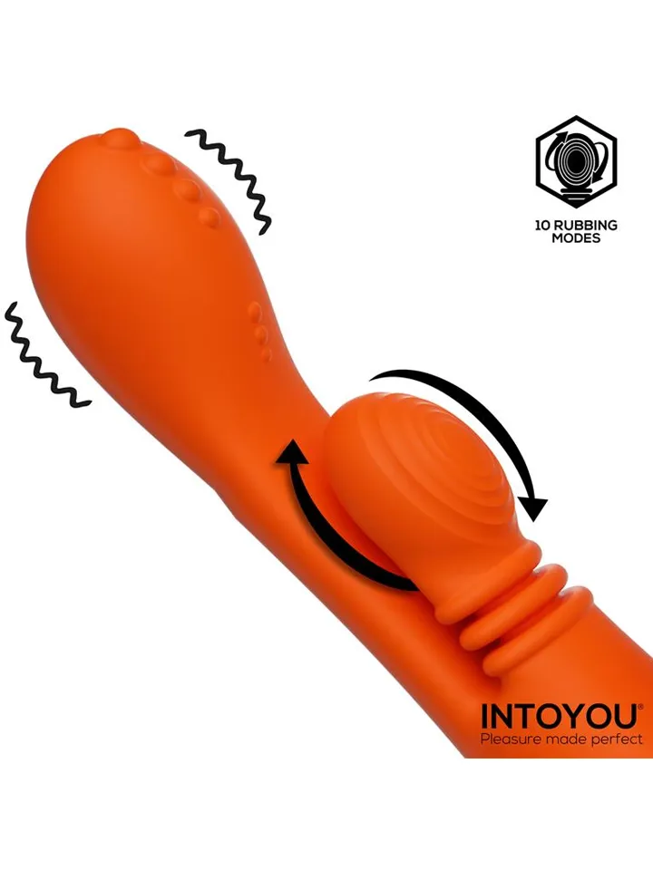 Ethan Vibrator 360º G-spot Massage With Multifunction - Rabbit vibrator with rotating tongue 2