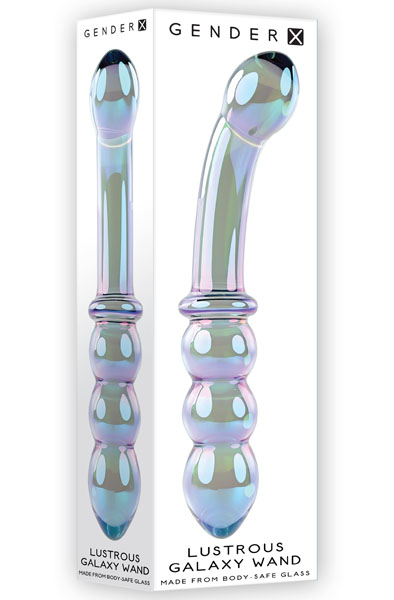 Evolved Gender X Lustrous Galaxy Wand 18,5 cm - Analplug aus Glas 3