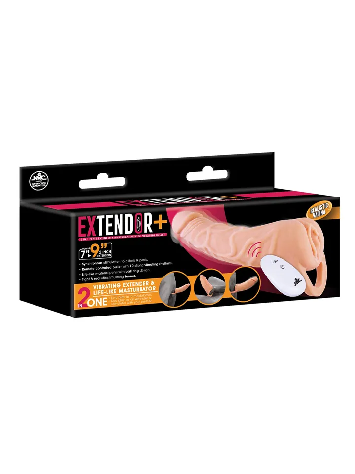 Extendor+ 2in1 With Vibrating Bullet - Vibrating penis extender 3 [full]