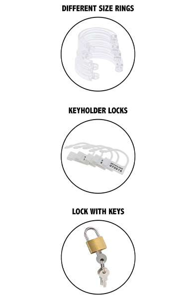 Extreme Chastity Cock Cage Acrylic - Chastity cage 4