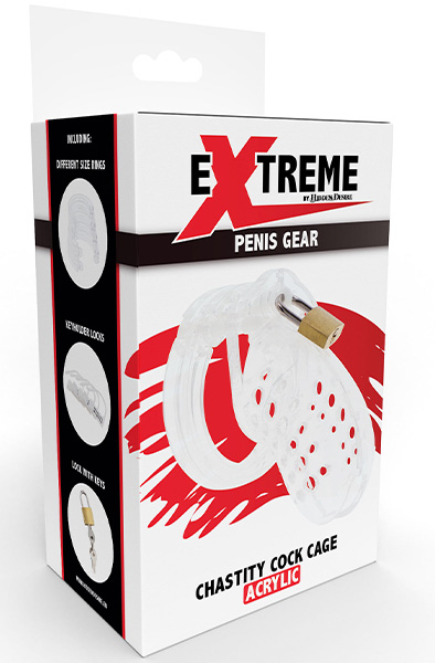 Extreme Chastity Cock Cage Acrylic - Chastity cage 5