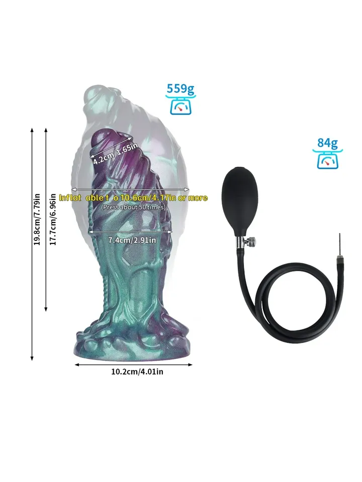 Fantasy Beast Inflatable Butt Plug 20 cm - Inflatable anal plug 2 [full]