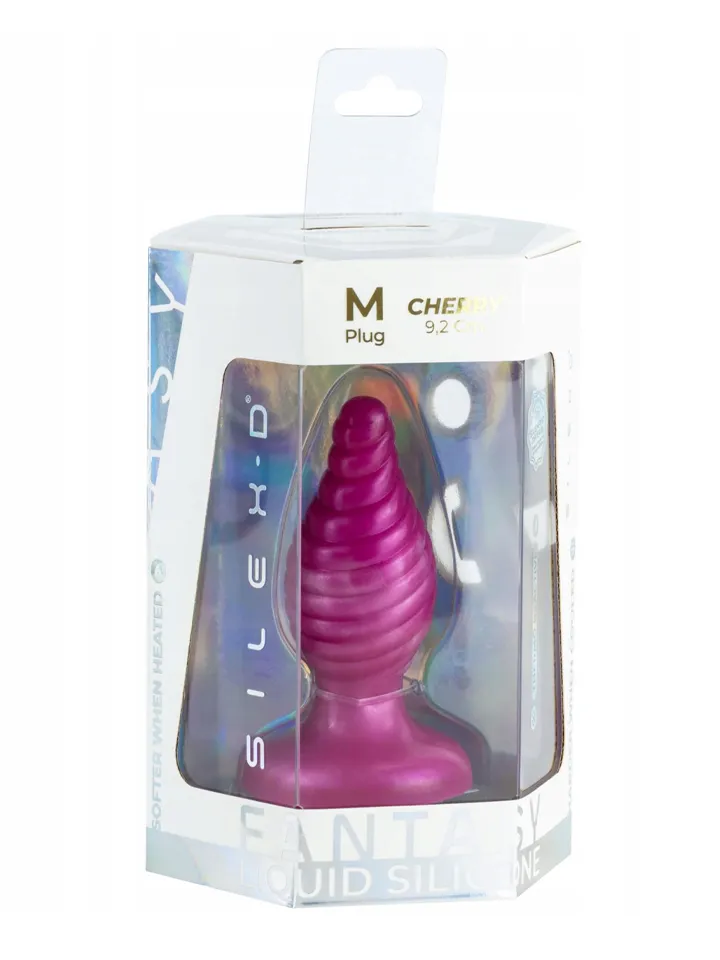 Fantasy Plugs Liquid Silicone Cherry - Anal plug 5 [full]