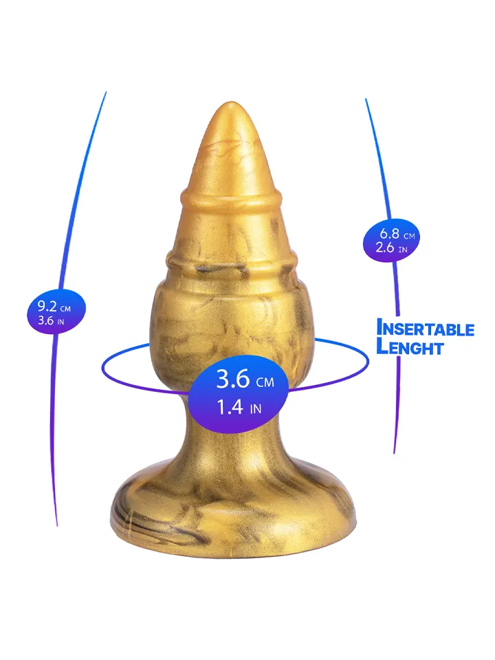 Fantasy Plugs Liquid Silicone Goldy - Anal plug 3 [full]