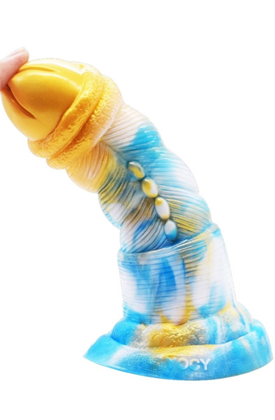 FantasyColors Dildo Nox Gold-Blue 21cm - Dragon dildo 2