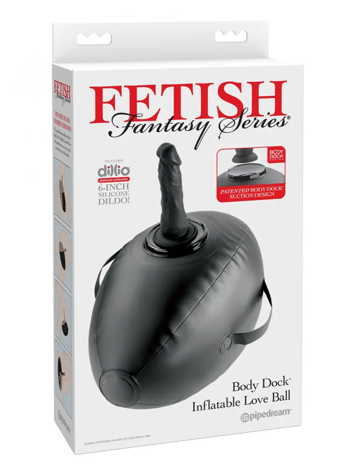 Fetish Fantasy Body Dock Inflatable Love Ball - Inflatable seat with dildo 5 [full]