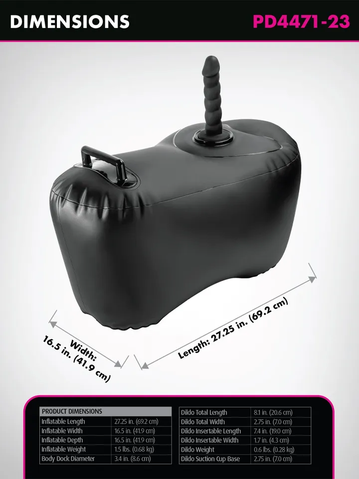 Fetish Fantasy Body Dock Inflatable Love Seat - Inflatable seat with dildo 3 [full]