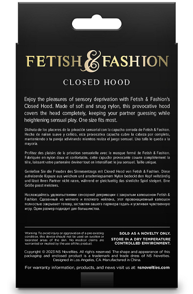 Fetish & Fashion Closed Hood White - BDSM mask 3