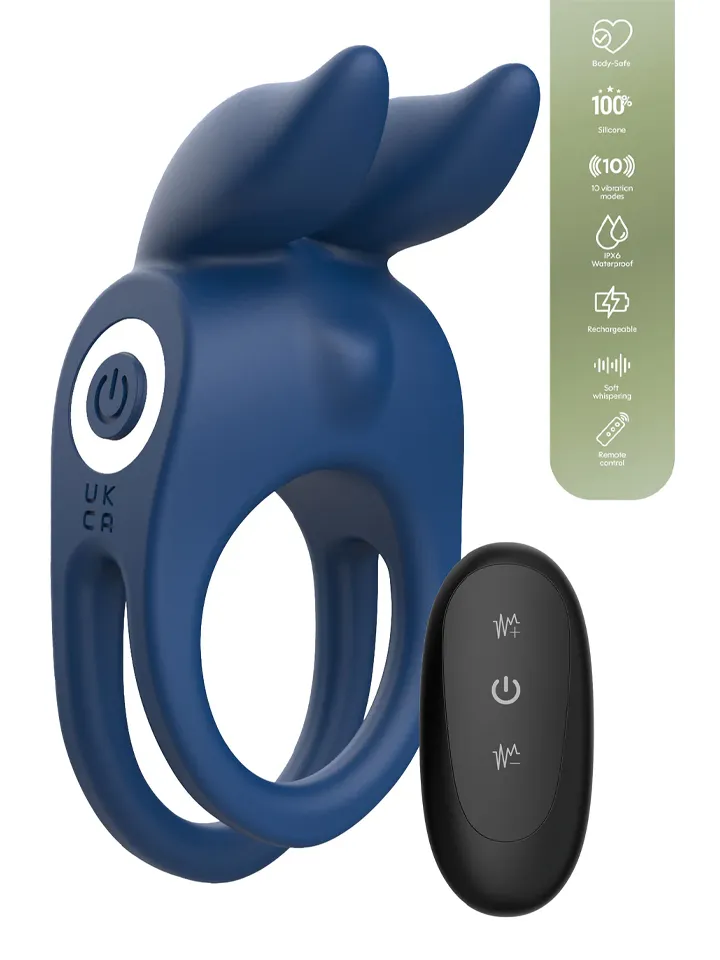Fierce Rabbit Ring Vibrating + Remote - Rabbit cock ring 1 [full]