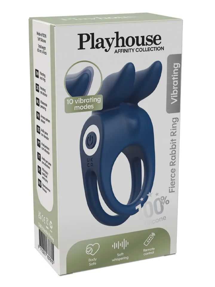 Fierce Rabbit Ring Vibrating + Remote - Rabbit cock ring 3 [full]