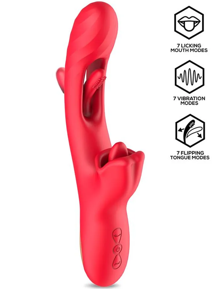 Flipping Tongue With Licking Mouth Vibrator - Rabbit vibrator 1