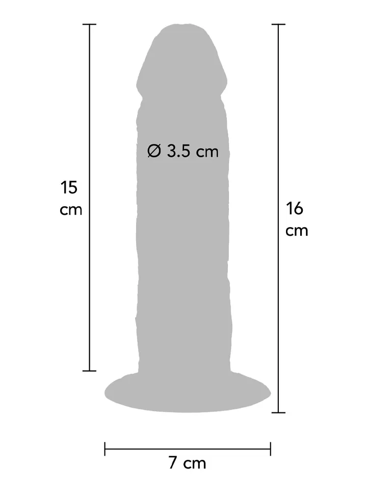 Foreskin Silicone Dildo 15 cm - Lifelike dildo 3 [full]