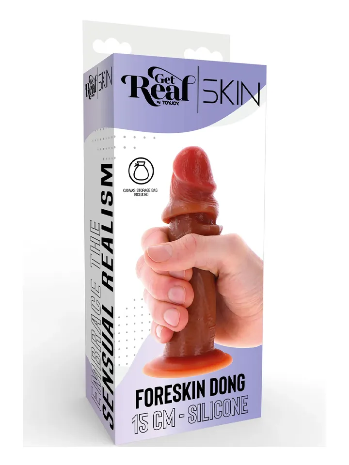 Foreskin Silicone Dildo 15 cm - Lifelike dildo 4 [full]