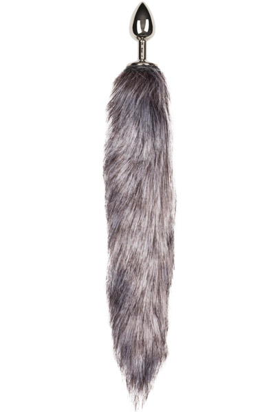 Fox Tail Plug No. 5 Silver - Analplug in Tierform 2