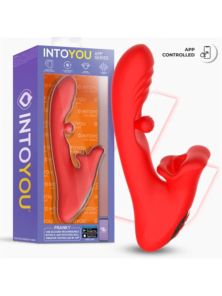 Franky Biting & Rotating Ball Vibrator With App - App-controlled rabbitvibrator 4 [full]