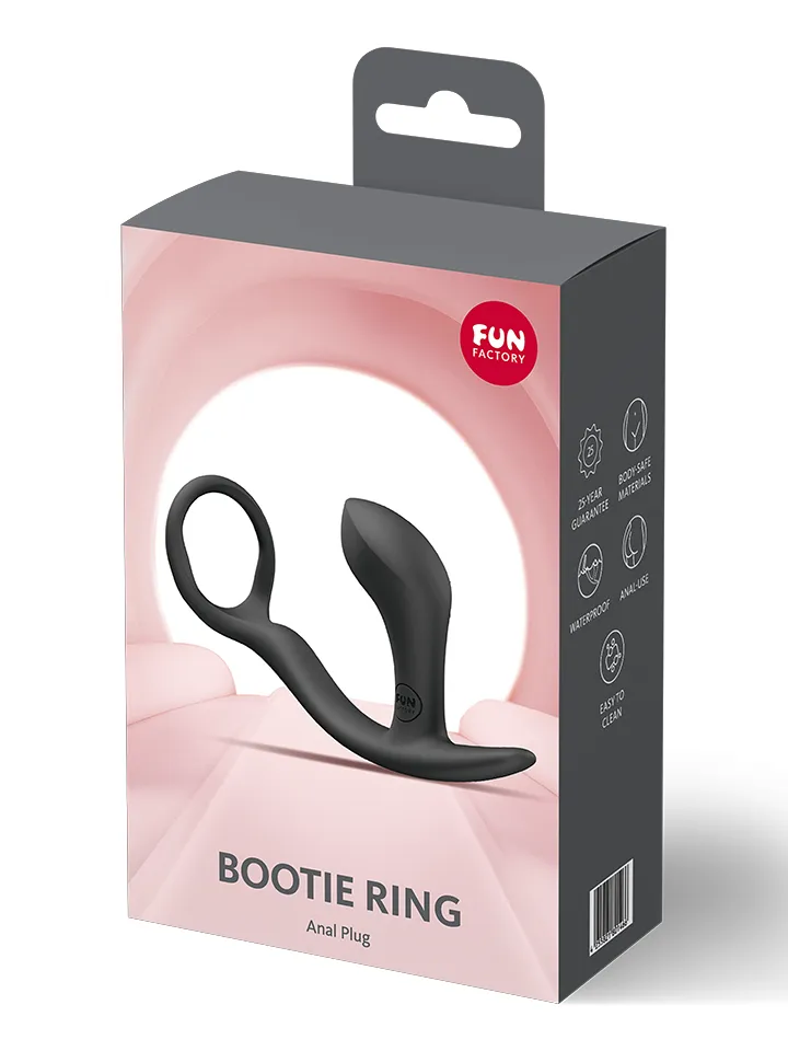 Fun Factory Bootie Ring Anal Plug Black - Anal plug with penis ring 5 [full]