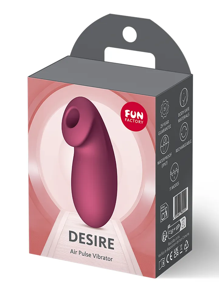 Fun Factory Desire Air Pulse Vibrator Wine Red - Air pressure vibrator 5 [full]