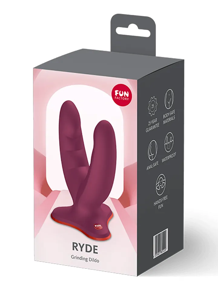 Fun Factory Ryde Double Dildo Wine Red - Dual dildo 4 [full]