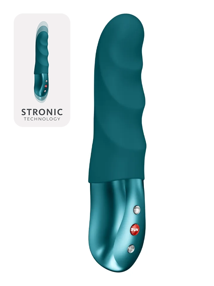 Fun Factory Stronic Petite Thrusting Pulsator Bottle Green - Vibrating dildo 1 [full]