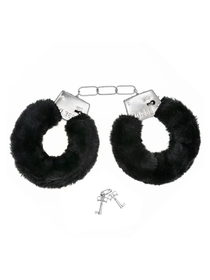 Furry Handcuffs Black - Handcuffs 2 [full]