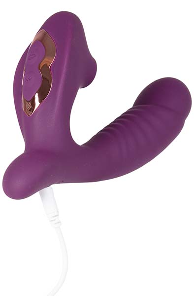 G-Lover 10 Vibe Modes with Clit Sucker Purple - Air pressure vibrator 5