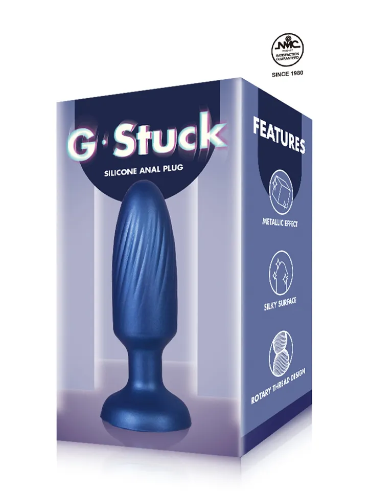 G-Stuck Silicone Butt Plug Blue - Anal plug 3 [full]