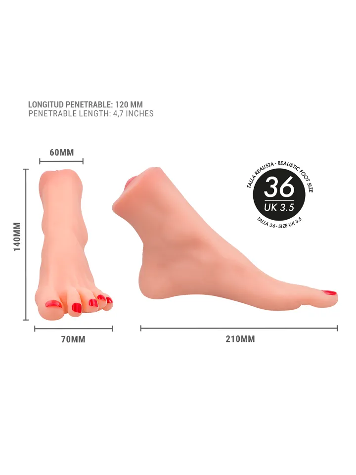 Gabbie Two-piece Foot-shaped Masturbator - Masturbator 4 [full]