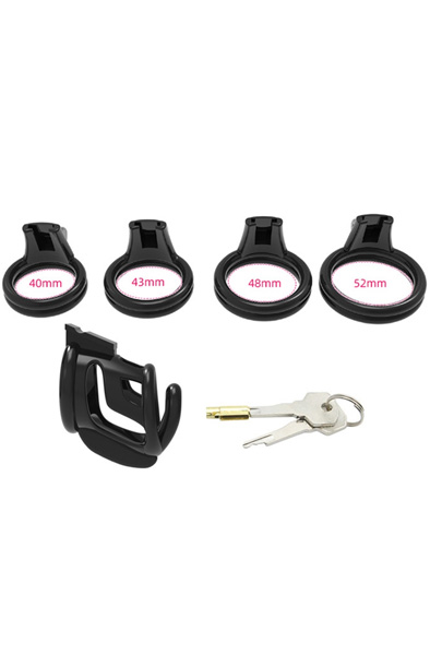 Gest Lock Chastity Cage Black 7,5 x 3 cm - Keuschheitskäfig 4