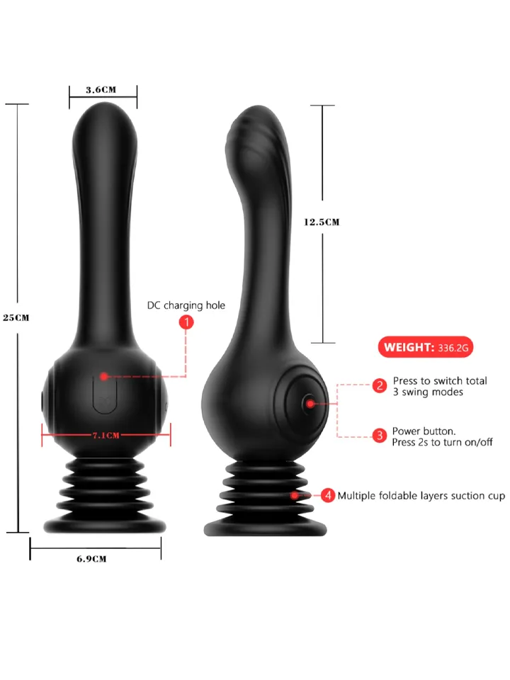 Grlpwr Shaking G-Spot Lover - Vibrating dildo 4