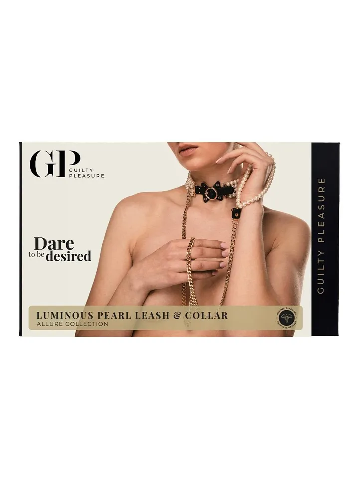 Guilty Pleasure Luminious Pearl Leash & Collar - Collar & leash 4 [full]