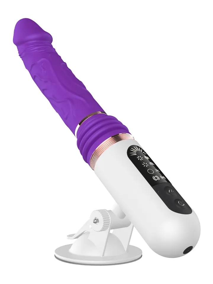Hands-Free Thrusting & Vibrating Dildo - Sex machine 1 [full]