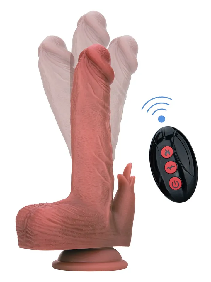 Heated Thrusting & Rotating Dildo With Clitoral Stimulation - Vibrating dildo 1 [full]