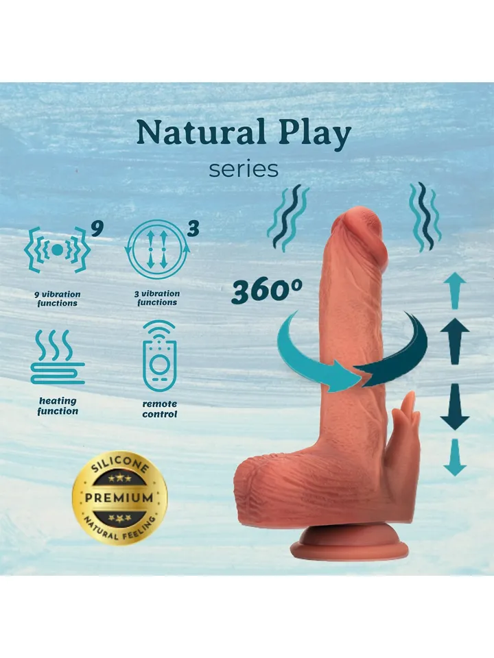 Heated Thrusting & Rotating Dildo With Clitoral Stimulation - Vibrating dildo 3 [full]