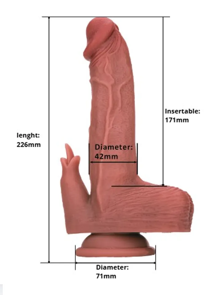 Heated Thrusting & Rotating Dildo With Clitoral Stimulation - Vibrating dildo 6 [full]