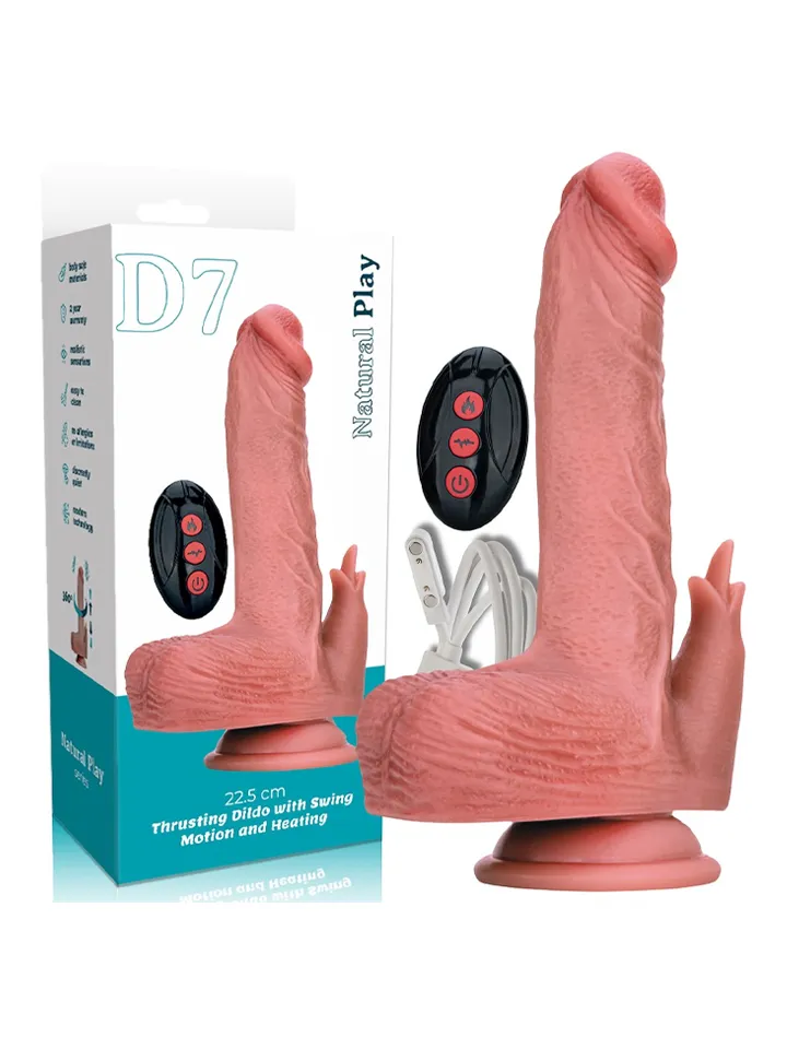Heated Thrusting & Rotating Dildo With Clitoral Stimulation - Vibrating dildo 7 [full]