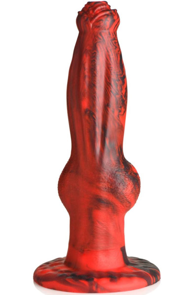 Hel-Wolf Thrusting & Vibrating Dildo 22 cm - Dragon dildo 5
