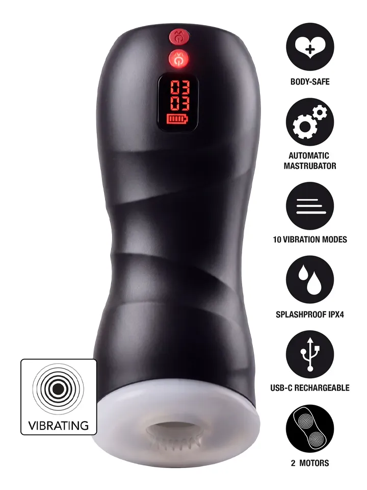 Hidden Desire Vibrating Twin Turbo Masturbator - Vibrating masturbator 1 [full]