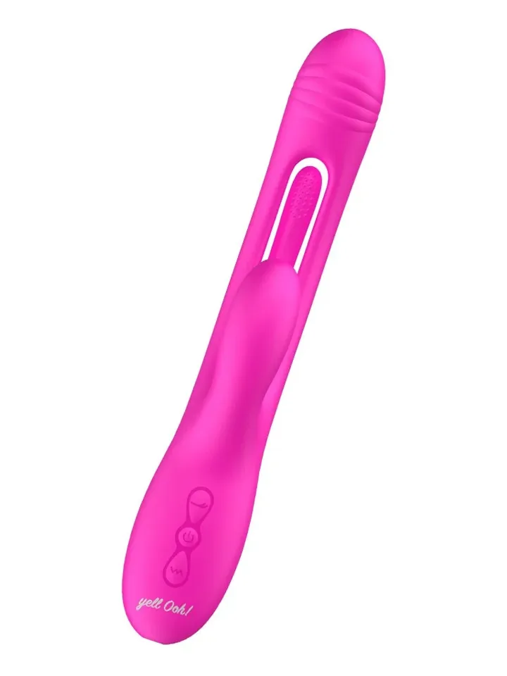 Hit-Me Baby Rabbit Vibrator With Flickering Tongue - Rabbit vibrator 2 [full]